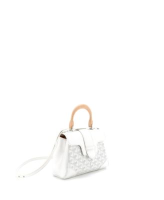 Mini Saigon Top Handle Bag Coated Canvas with Leather