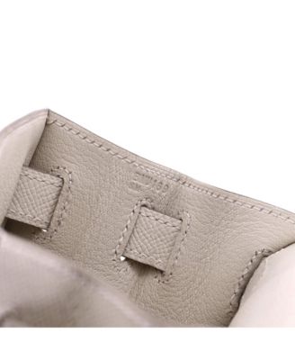 Kelly 28 Handbag Light Epsom with Palladium Hardware