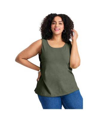 Women's Plus Size Basic Layering Tank
