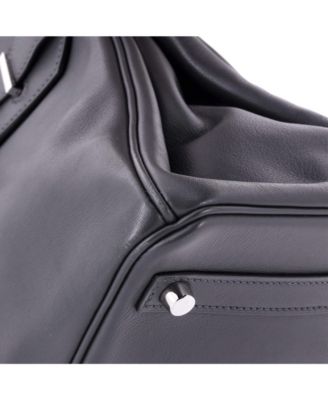 Birkin 30 Handbag Grey Swift with Palladium Hardware