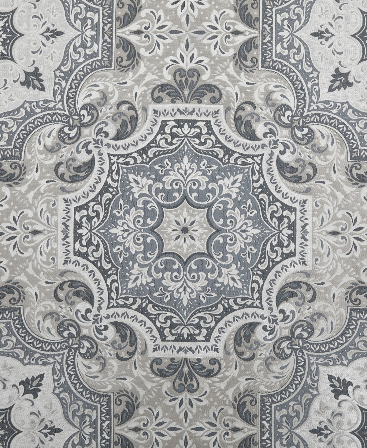 Royal Court Lisbon Damask 3-pc. Comforter Set, Full/queen In Gray