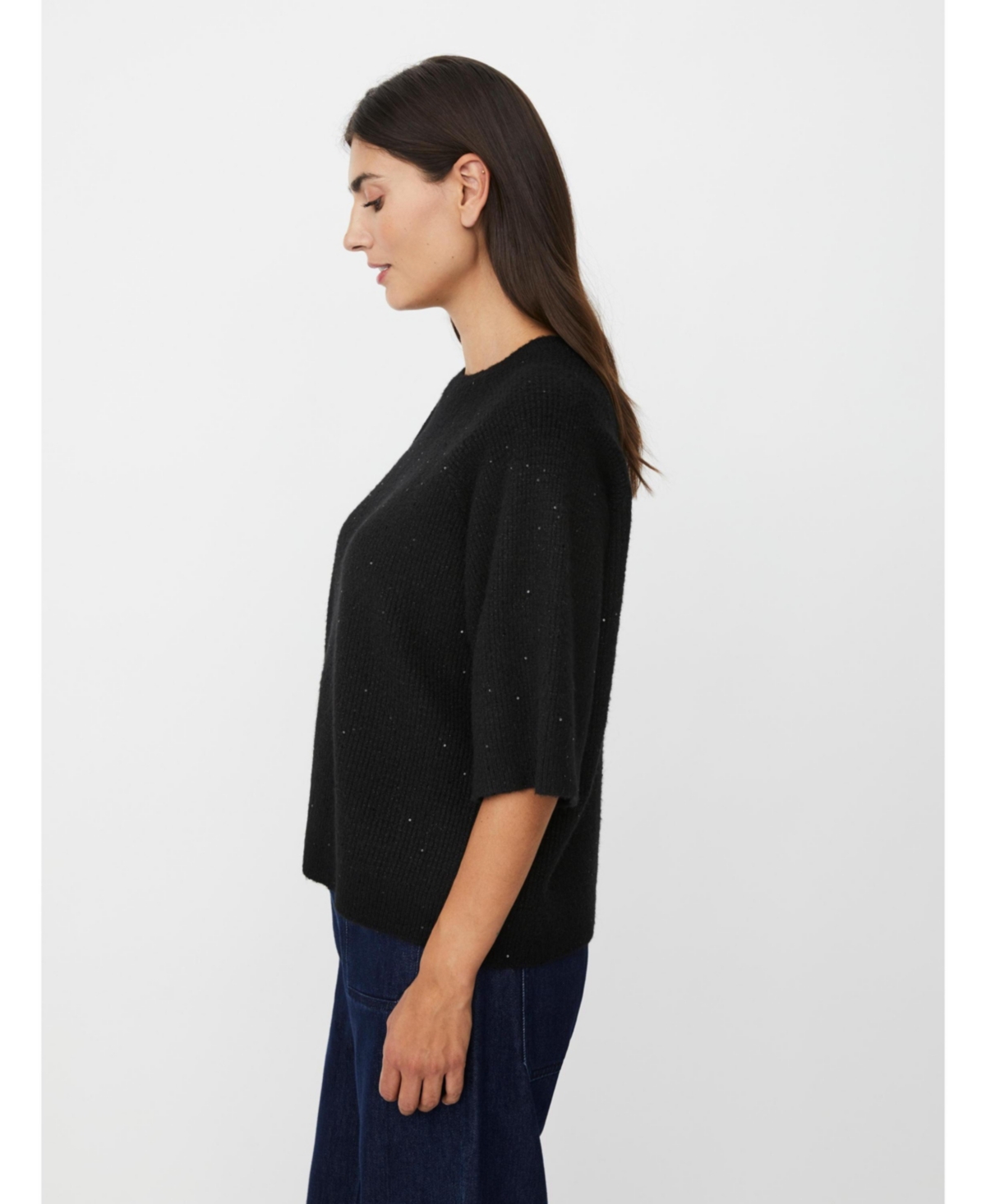 Masai Copenhagen Women's MaFarinna Shimmer Short Sleeve Jumper