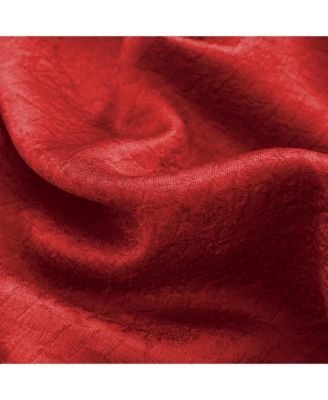 Lydia Matte Embossed One Blackout Panel - 52x84", Red