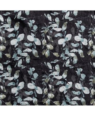 Athena Crushed Taffeta Rod Pocket Valance - 48x15", Black