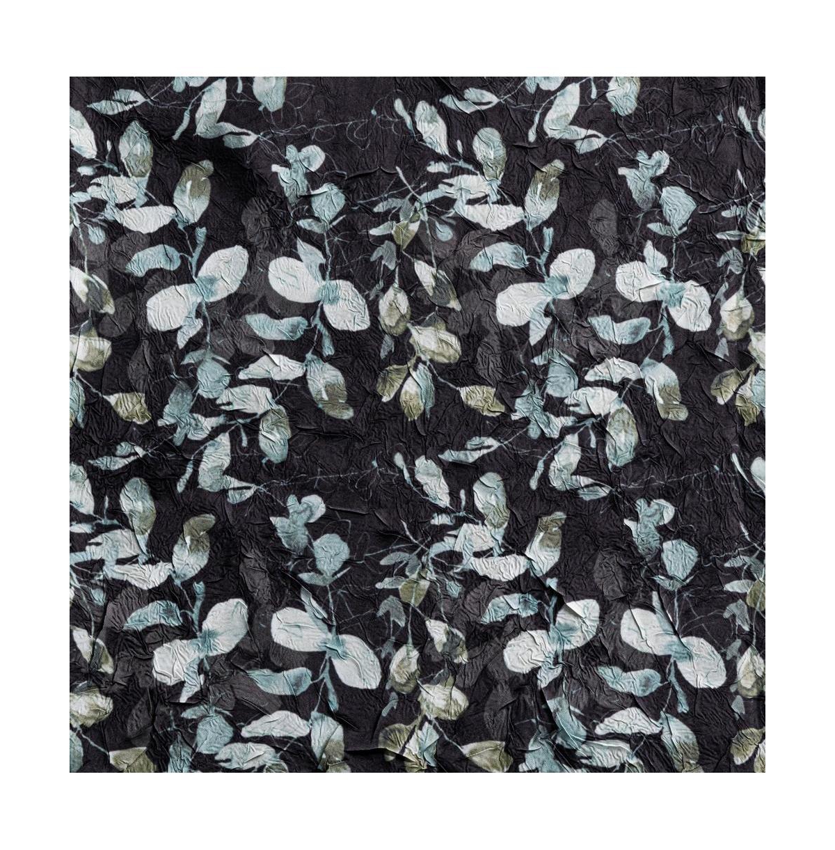 Ellis Curtain Athena Crushed Taffeta Rod Pocket Valance - 48x15", Black