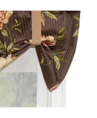 Blossom Suspender 3" Rod Pocket Valance, 50" x 16", Brown