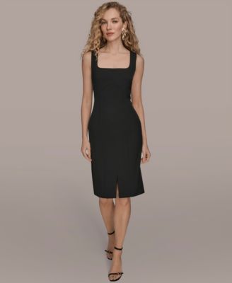Donna Karan New York - Women's Square Neck Midi Dress