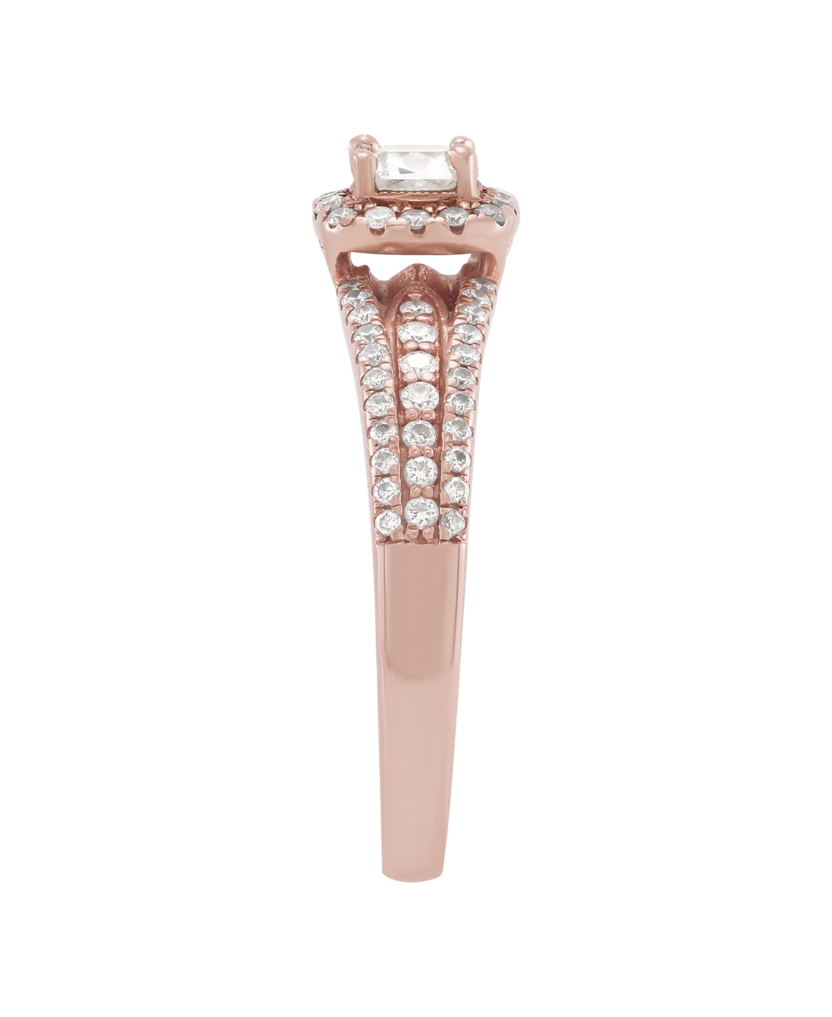 Macy's Diamond Engagement Ring (3/4 Ct. T.w.) In 14k Rose Gold In Gold
