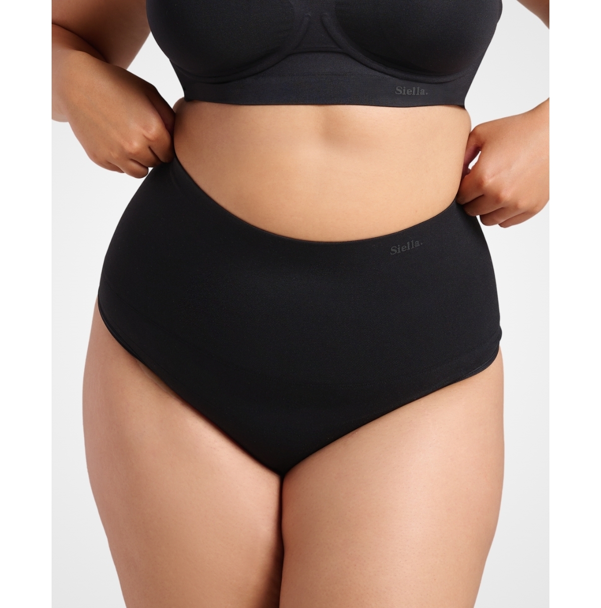 Siella Women's Everyday Seamless Sculpt High Waist Shaping Thong