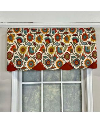 Fiesta Floral Petticoat Window Treatment High Quality Valance 3" Rod Pocket 50" x 15"
