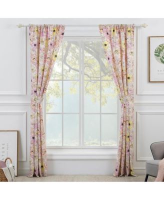 Greenland Home Fashion Misty Bloom All Seasons Efficient Room Darkening Window Curtain Panel Set