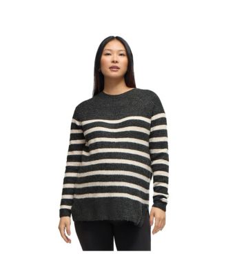 Maternity Mock Neck Striped Sweater