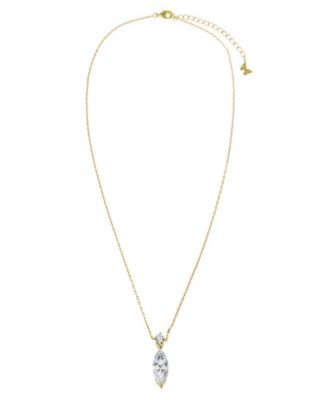 Fancy Solitare Marquise Pendant Necklace