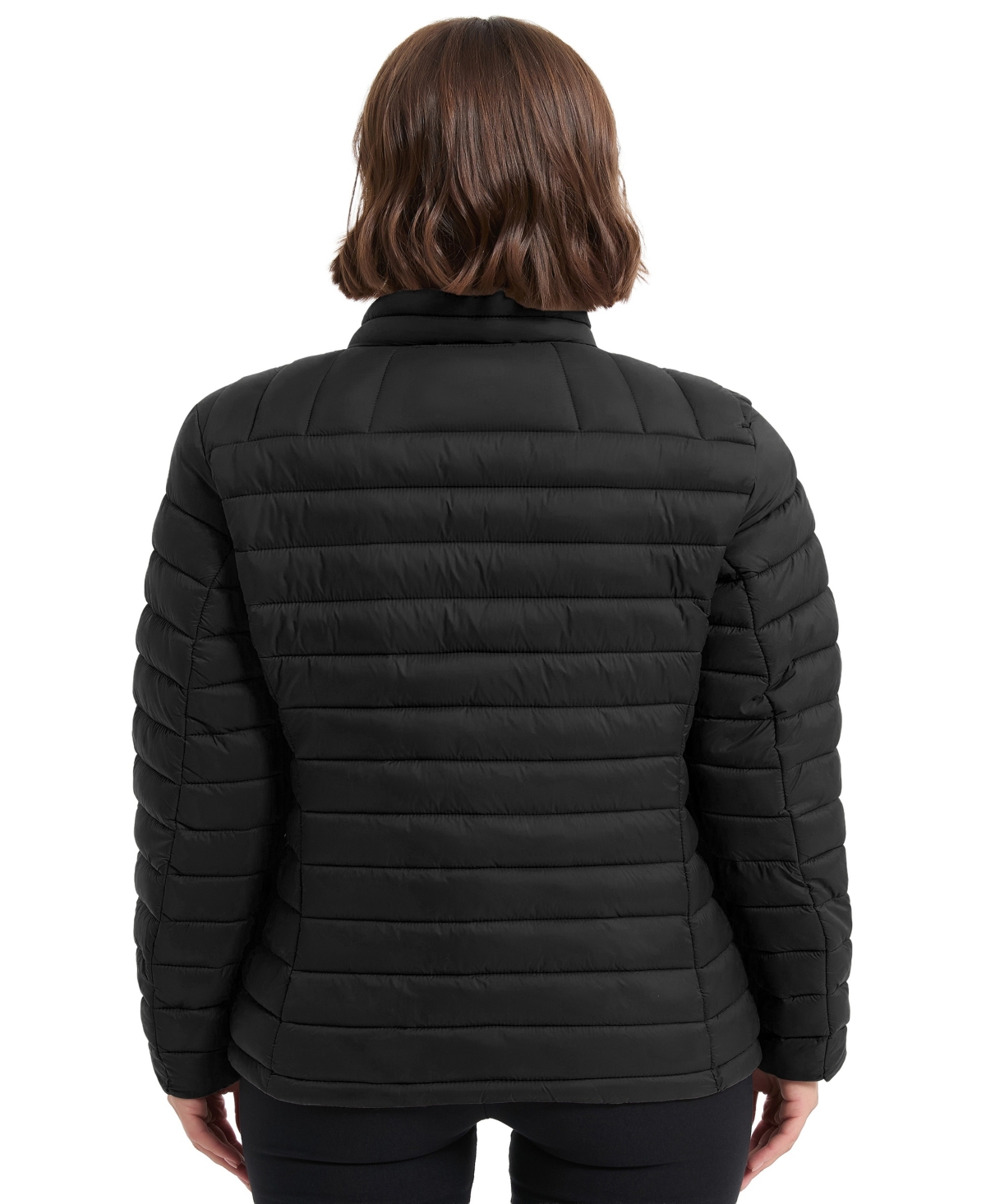 Hawke & Co. Women's Rail Quilted Packable Jacket In Black