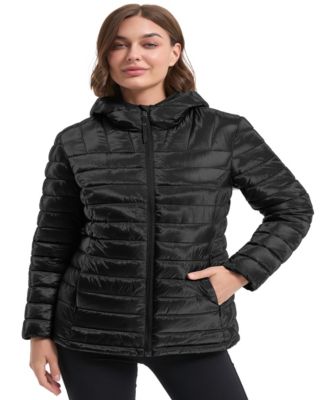 Hawke & Co. - Women's Metallic Quilt Puffer Jacket
