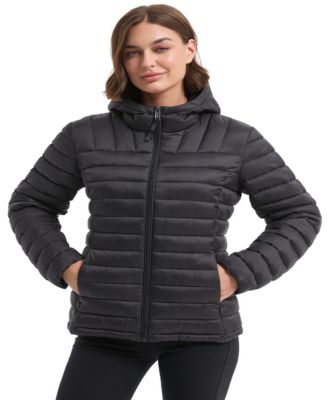 Hawke & Co. - Women's Packable Quilted Hooded Puffer Jacket