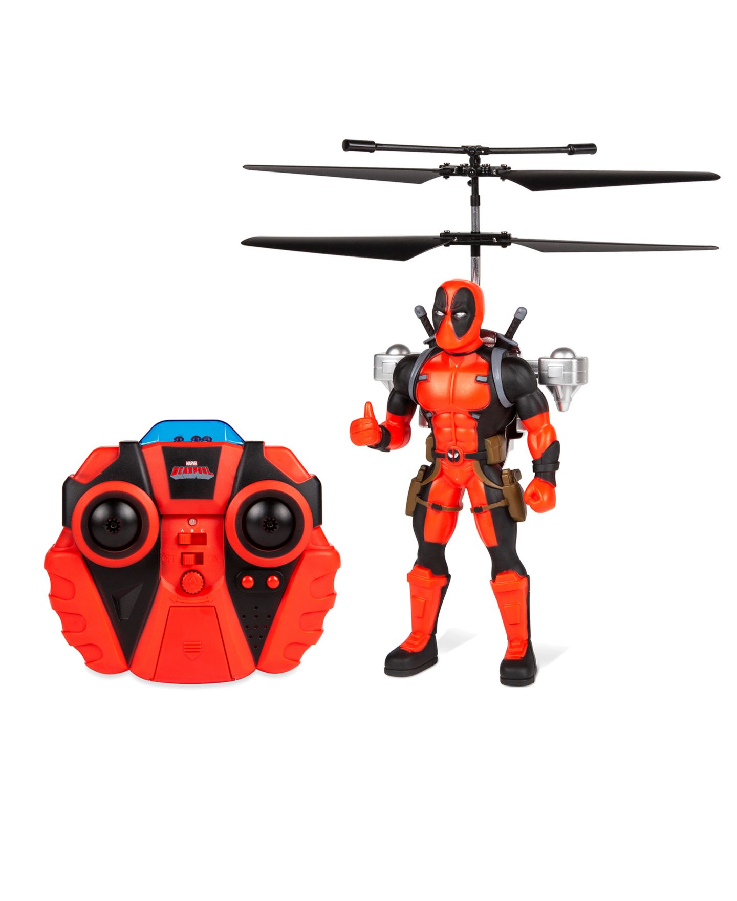 Детская игрушка World Tech Toys Marvel Deadpool 2CH IR Remote Control Helicopter — фото 1