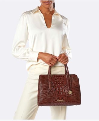 Finley Medium Leather Satchel Bag