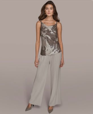 Women's Printed Cowl Neck Top