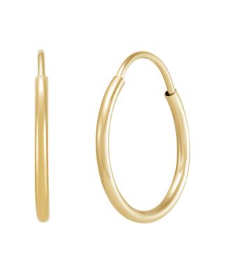 2-Piece Stud and Hoop Earrings Set in 10k Yellow Gold