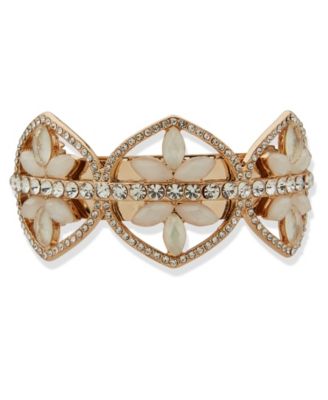 lonna & lilly - Multi-Stone Gold-Tone Cluster Barrette