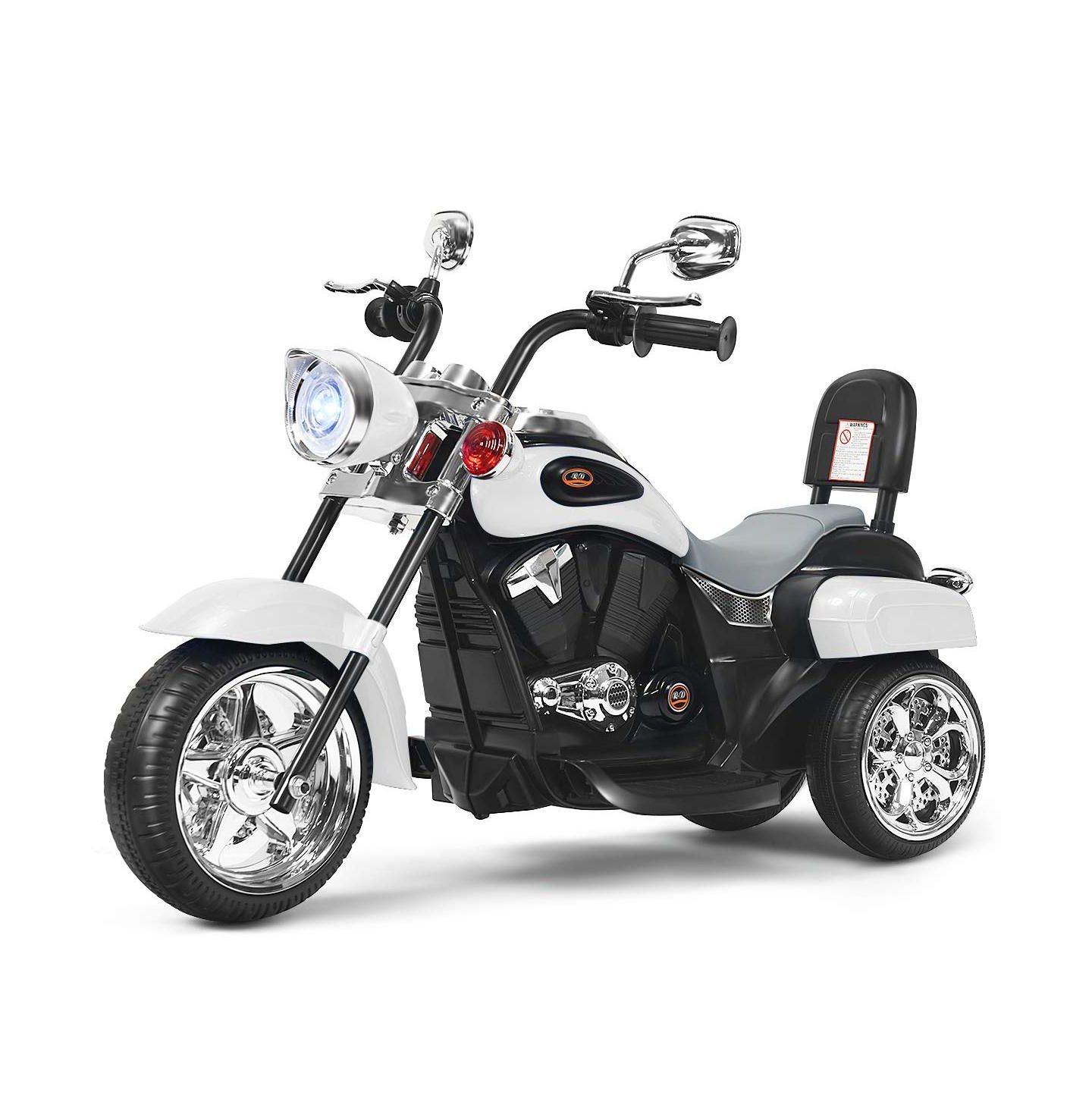 Детская игрушка Mecale 6V Powered 3-Wheel Chopper-Style Ride-On Motorbike, Ages 3+, цвет: Чёрный — фото 7