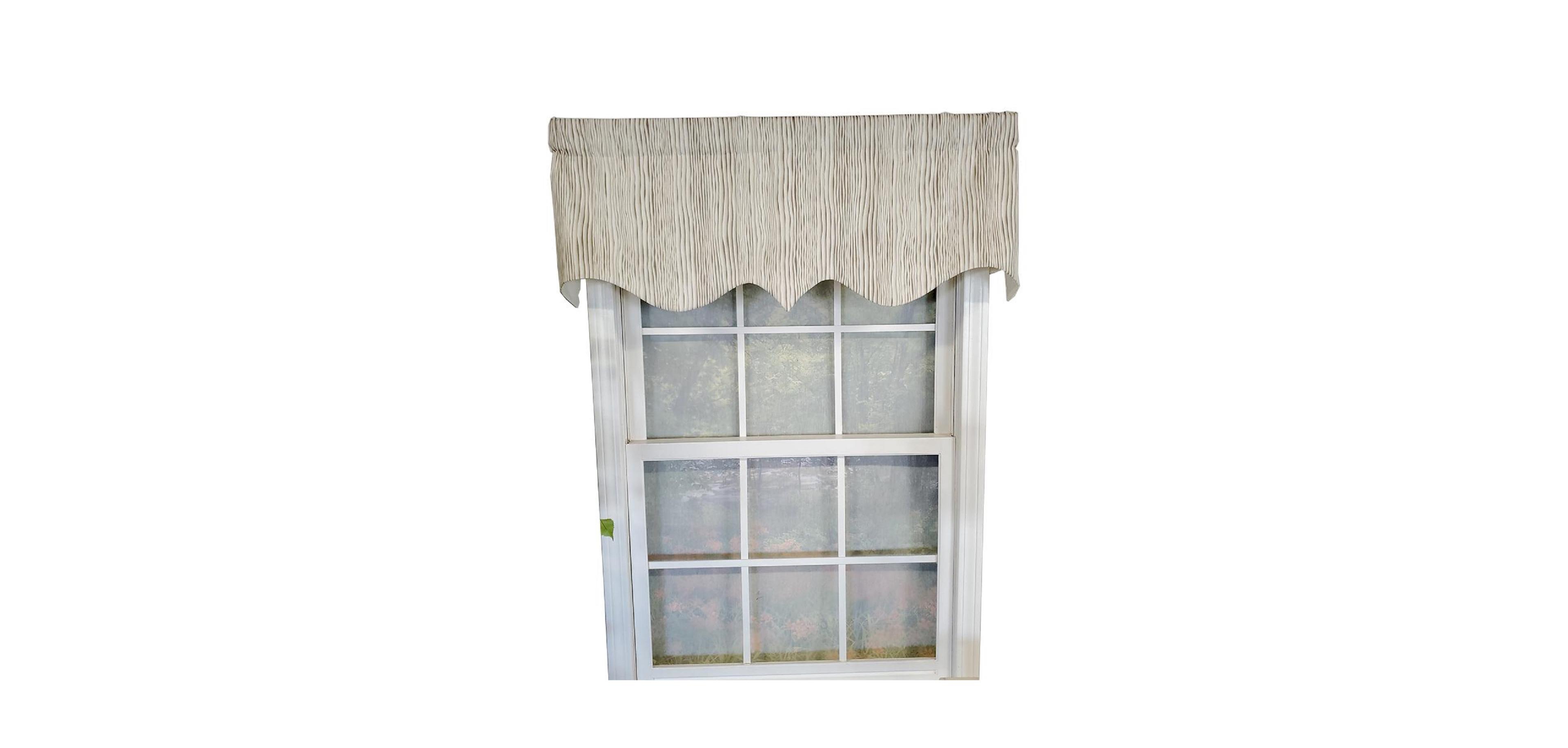 Rlf Home Varvara Regal 3" Rod Pocket Lining Luxurious and Elegant Window Treatment Valance
