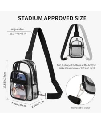 Clear Backpack Purse Crossbody Fanny Pack Clear Bag for Women