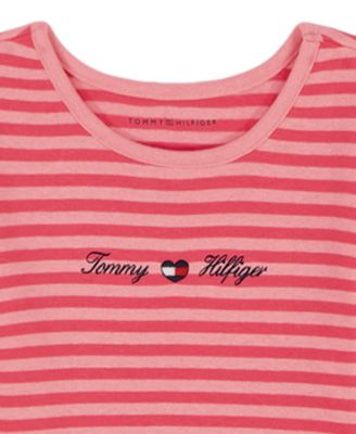 Girls' 4–6X Striped T-Shirt and Ribbed Flare Leggings, 2-Piece Set