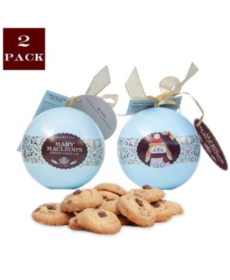 Holiday Ornament Tin Cookies, Set of 2
