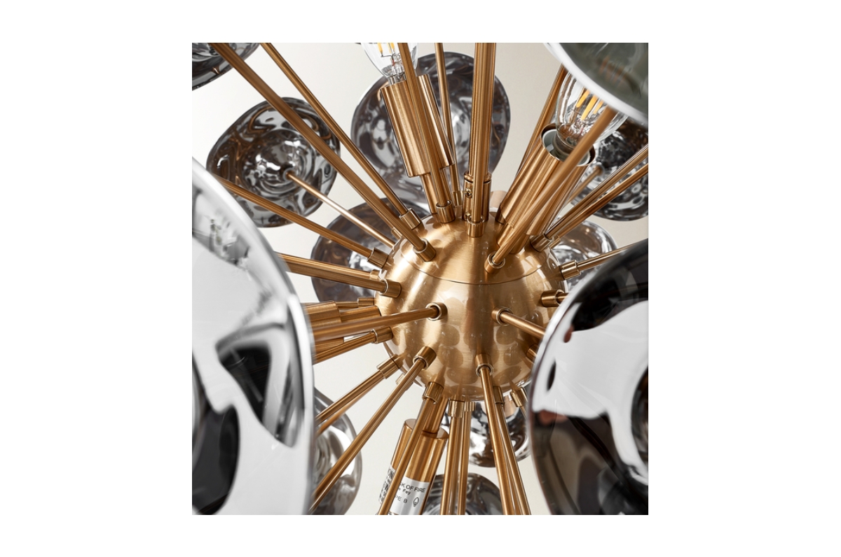 Z Gallerie Tinslee Chandelier - Smoke