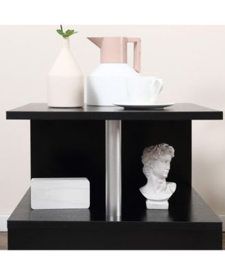 20" Chic Designer S-Shaped Multi-Level Accent End Table Shelf,