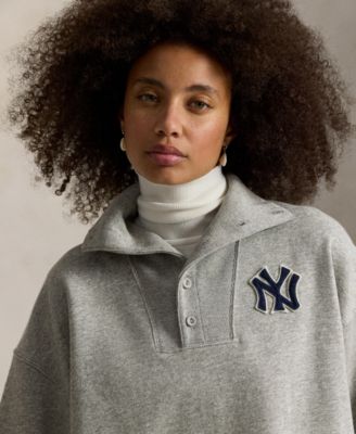 Women's Vintage-Inspired Yankees Long Sleeve Pull-On Sweatshirt