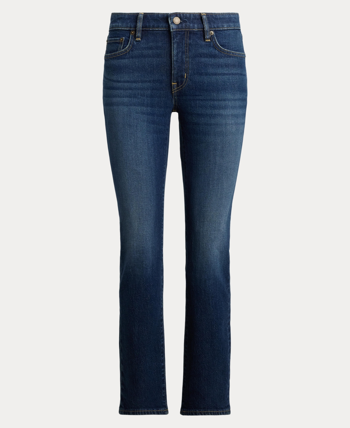 Ralph Lauren Women's Mid-rise Straight Ankle Jeans In Blue