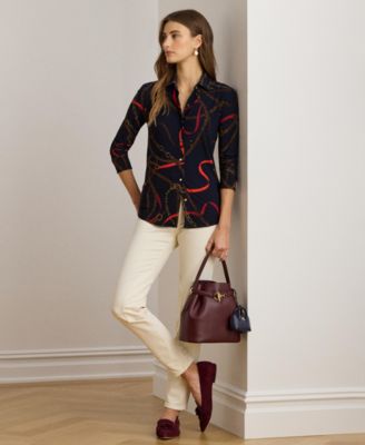 Women's Belting Print Shirt