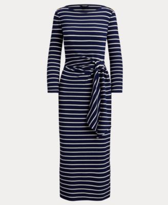 Women's Striped Tie-Front Dress