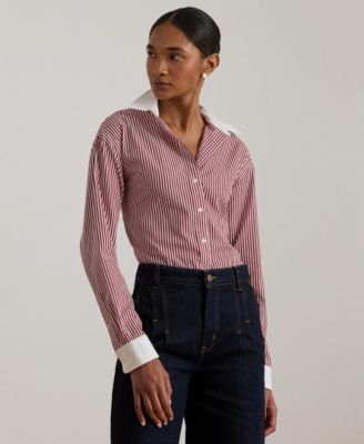 Lauren Ralph Lauren - Women's Striped Broadcloth Shirt