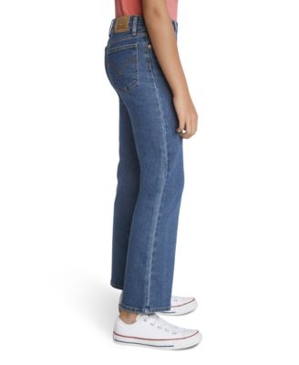 Girls' 7-16 Vintage-Like Mid Rise Wide Leg Jeans