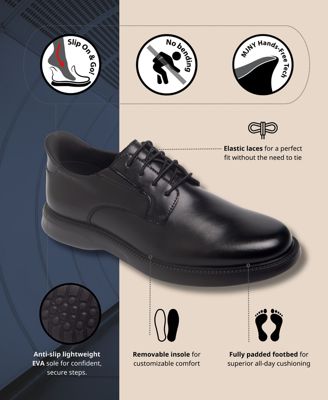 Men's North Street Hands-Free Slip On Technology Leather Dress Oxfords