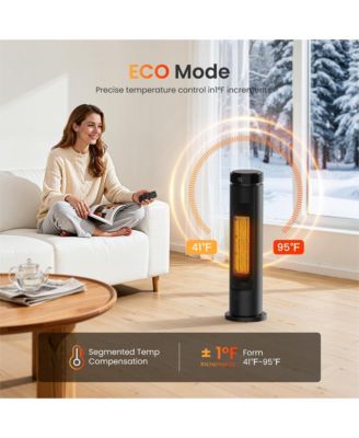 Tower Space Heaters for Indoor, 1500W Heaters with Remote, PTC Ceramic Electirc Heater for Bedroom