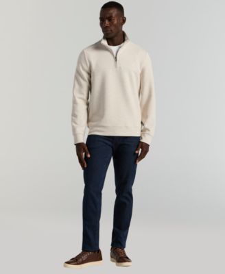 Men's Neoprene Quarter-Zip Long-Sleeve Sweater