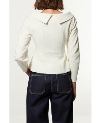 Women's Compact Peplum Tailored Jacket
