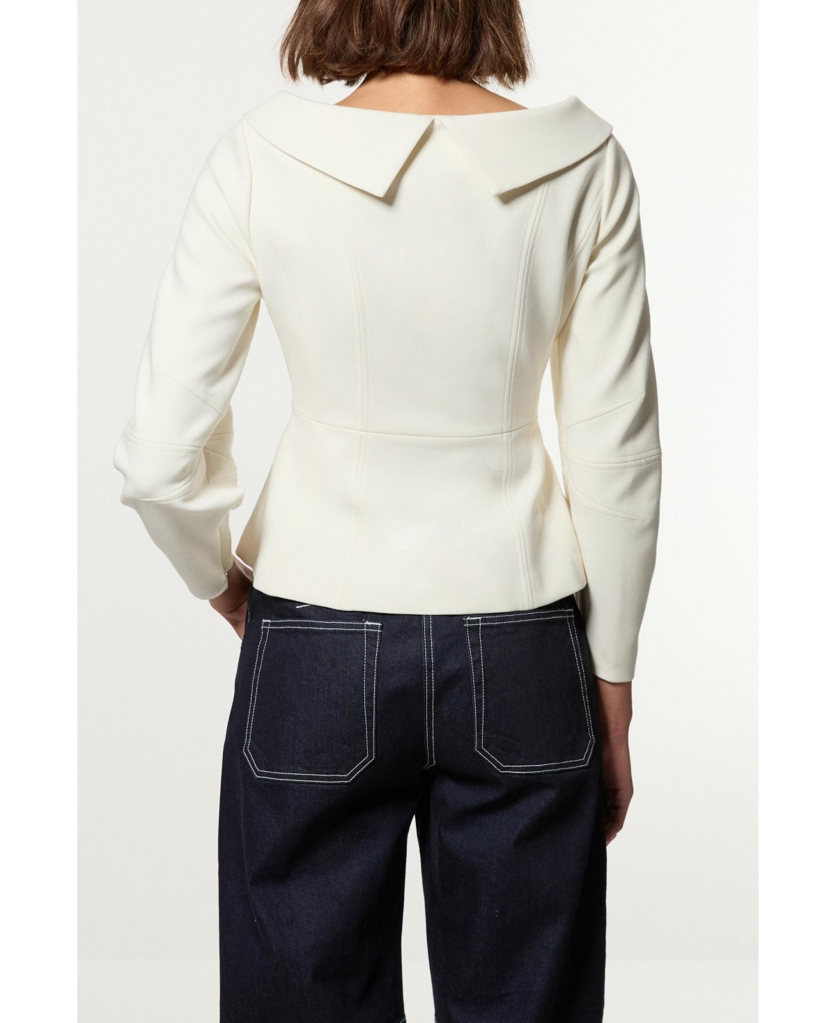 Karen Millen Women's Compact Peplum Tailored Jacket