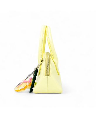 Girls Sporty Charm Top Handle Bag, Yellow
