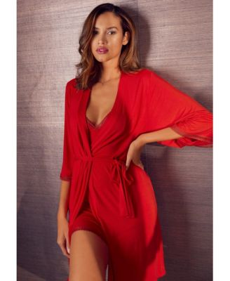 Women's Lace Trim Robe