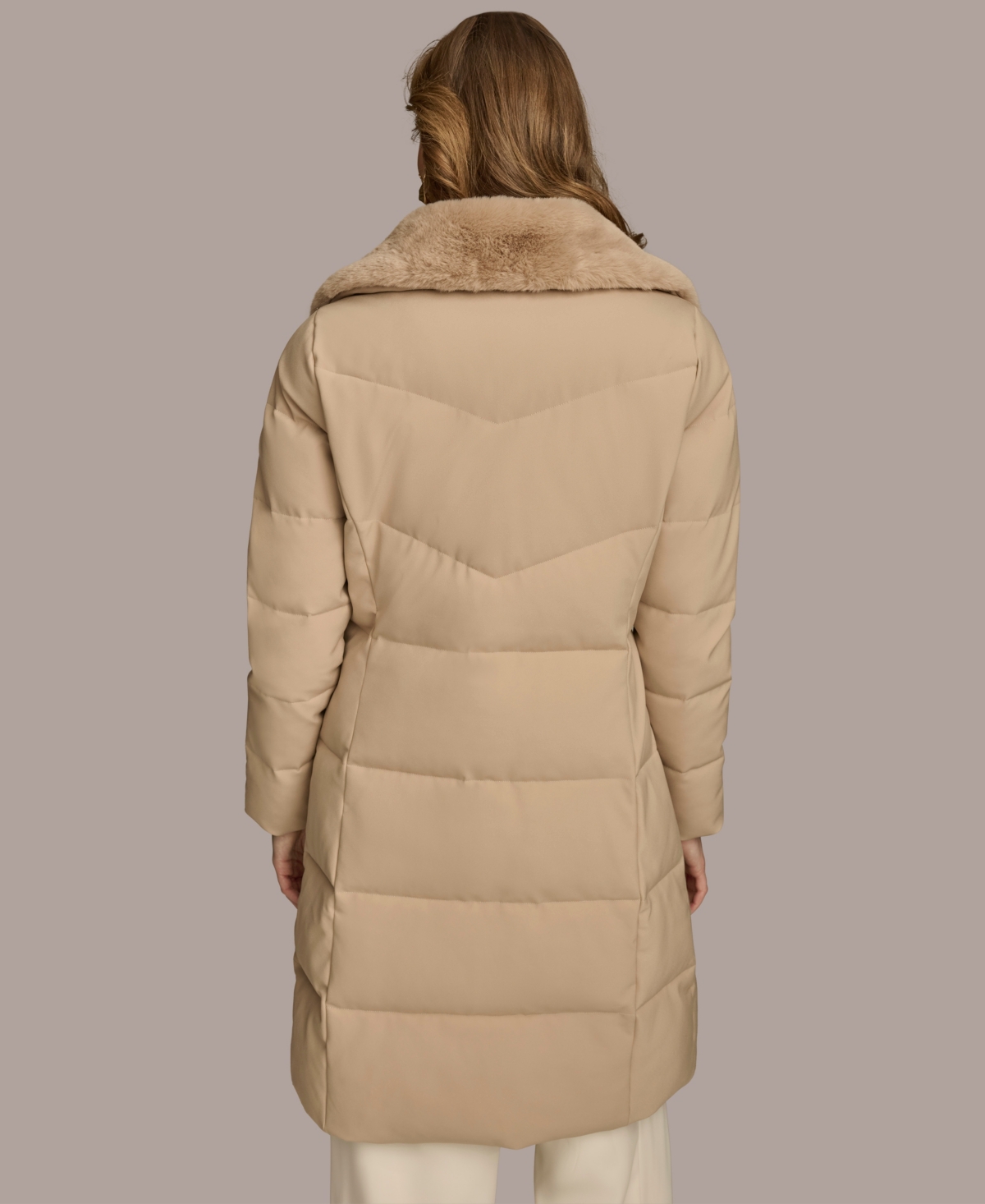 Donna Karan Women's Long-sleeve Coat In Animal Print