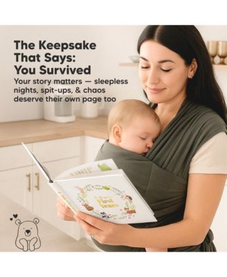 Baby Muse Memory Book Keepsake for Girl, Boy, First 5 Year Journal Milestone Book, 100 Beautiful Pages