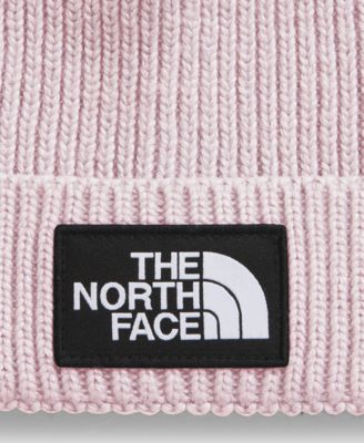 Girls' 6-14 Box Logo Cuffed Rib-Knit Beanie