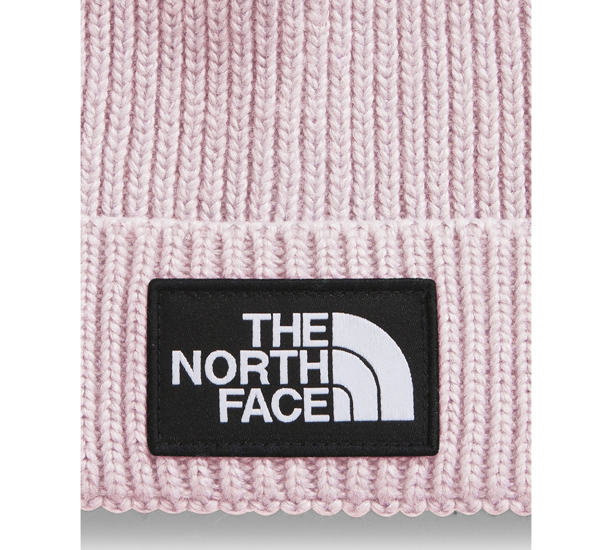 The North Face Girls 6-14 Box Logo Cuffed Rib-Knit Beanie