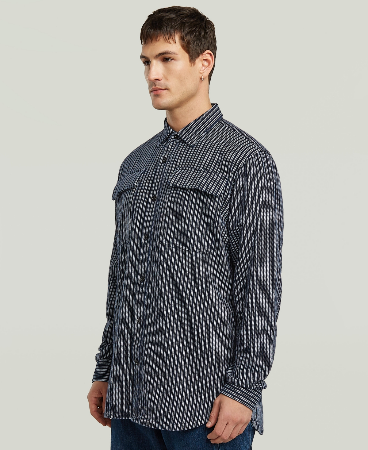 G-Star Raw Men's Stripe Button-Up Regular-Fit Shirt